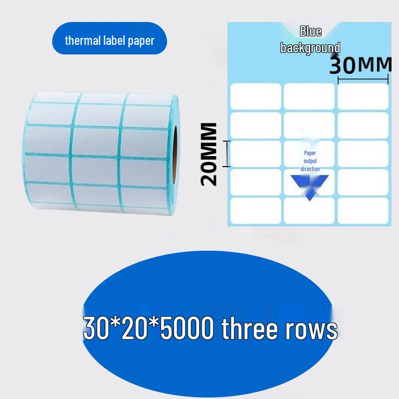 Прочная самоклеящаяся термобумага для электронных весов - наклейки со штрихкодом (Размеры: 80x60, 50x40, 30)