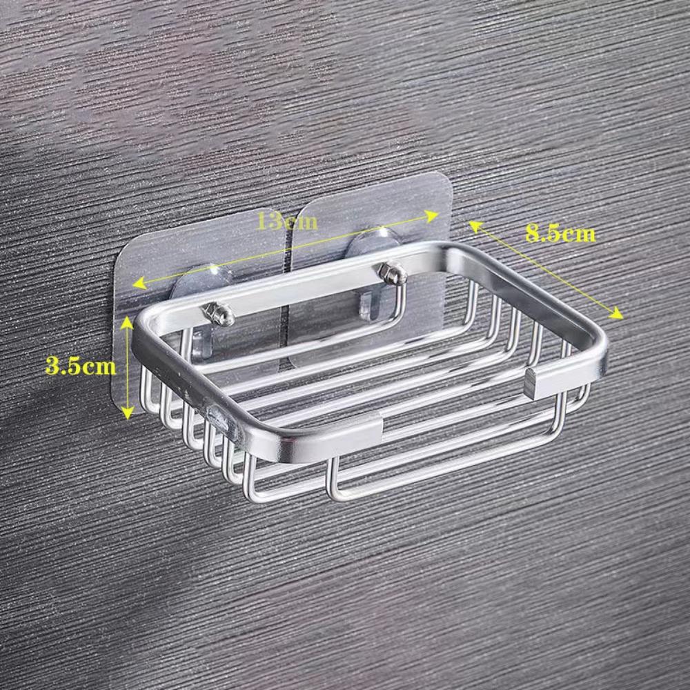 Soap Holder Dish Storage RackGold Soap Dish for Shower Creative Hanging Drain Rack,Self Adhesive Soap Dish Holder