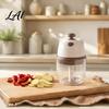 Electric Meat Mincer for Home Garlic Masher Portable Wireless Food Chopper with Stainless Steel Blades Press Cooking Rechargeable Mini Vegetable