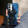 Мягкая обложка Чехол-книга для Samsung Galaxy S25 S20 FE S25Ultra A36 S24 Ultra S23 A26 A16 S23Ultra A56 Ван Гог Модный Черный