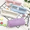 Minimalist Spliced Semi-transparent Pencil Case for Girls Rabbit Japanese-style Cute and Fashionable First-grade Fluffy Portable Stationery Storage