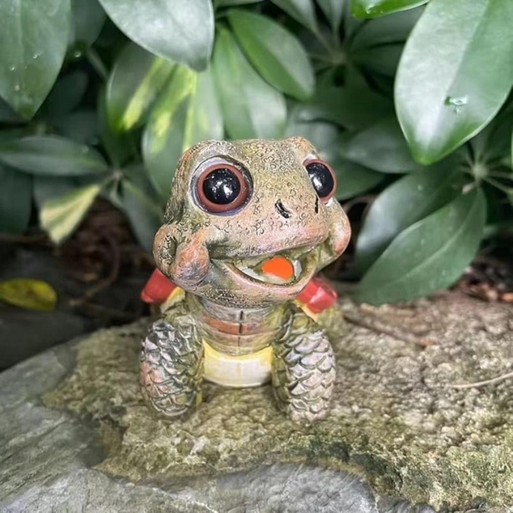 Cartoon Sea Turtle Figurine Collectible Marine Life Ornaments Desktop Decorative
