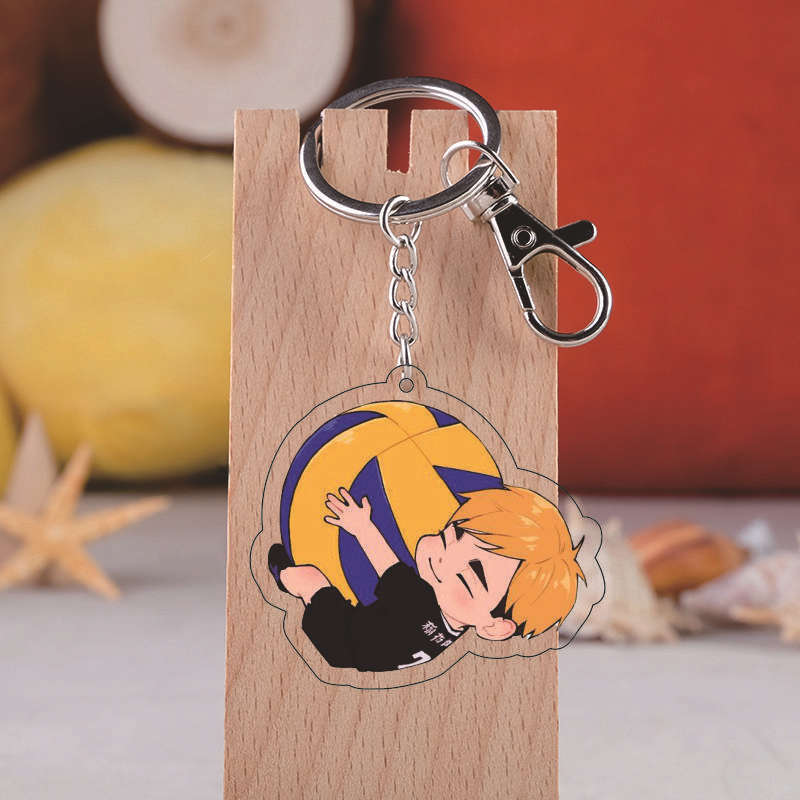 Брелок Haikyuu, сумки, акриловый брелок для ключей, детский кулон, модный Хината Шойо Кодзуме Кенма Брелок