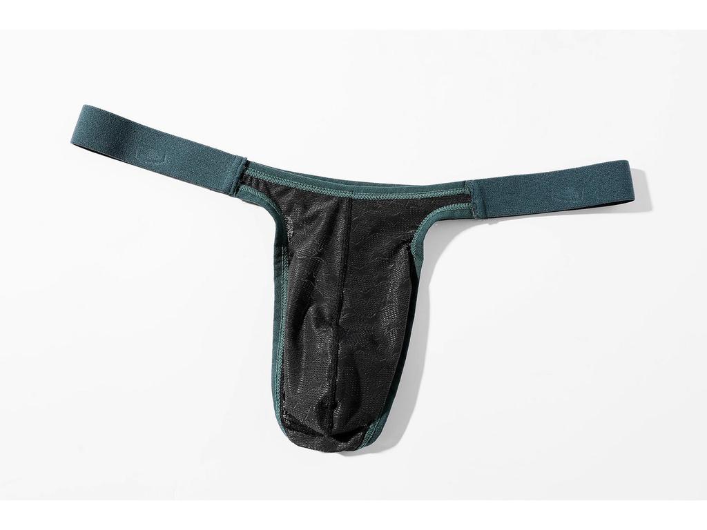 Мужские трусы-стринги с низкой посадкой, U-образным карманом для поддержки, дышащие