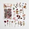 40 Piece/Pack Colorful Flower Retro Art Handbook Diary DIY Decoration PET Sticker for Album Notebook Girl Decorative Supplies