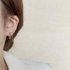 Frosty and Beautiful Face Love Earrings for Women's Ear Buckles Simple and Small Temperament Earrings