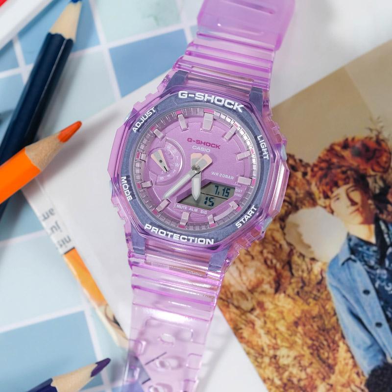 Casio Женские Фиолетовые Часы GMA-S2100SK-4APR