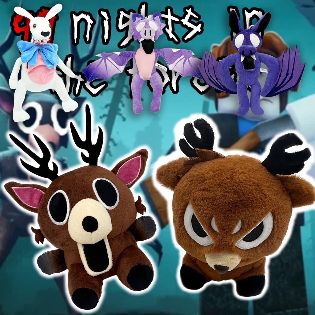 TreasuringU New 99 Night Plush Doll In The Forest Rabbit Stuffed Dolls Game Stand And Sit Elk Deer Stuffed Dolls Birthday Gifts
