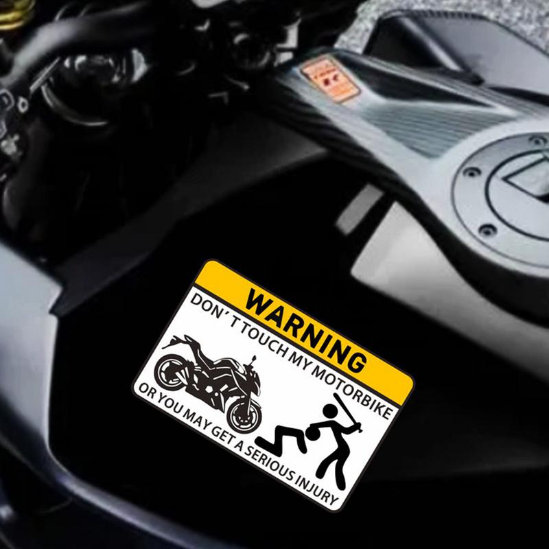 Для Yamaha Наклейки Предупреждающая наклейка «Не трогать» Автомобильные и мотоциклетные наклейки Защитные украшения для парковки автомобиля ПВХ Наклейки для мотоциклов