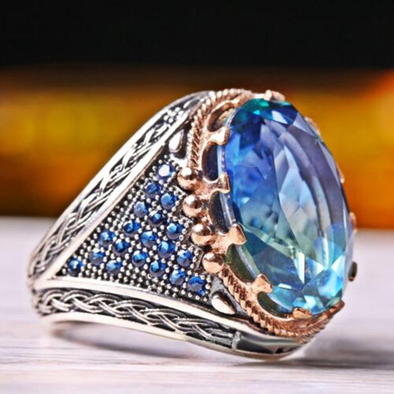 Модный двухцветный дизайн, великолепные женские кольца для вечеринки, овальный цирконий, изящный подарок на годовщину свадьбы, женские кольца