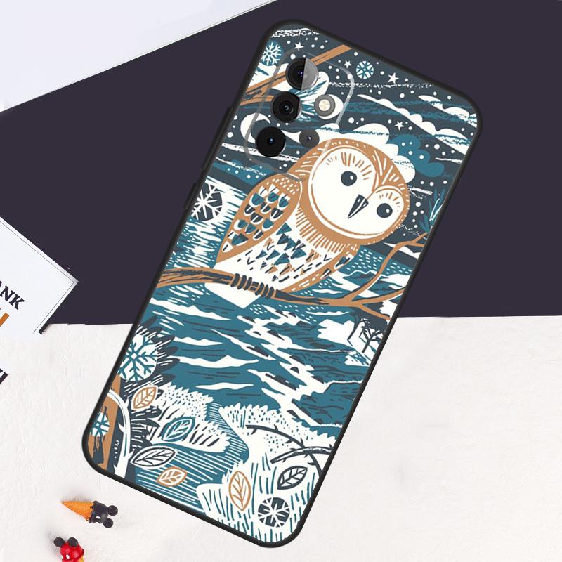 Cute Owl Cartoon Case For Samsung Galaxy A22 A16 A33 A36 A56 A26 A15 A55 A53 A35 A32 A52 A54 A34 A14 A05 A06