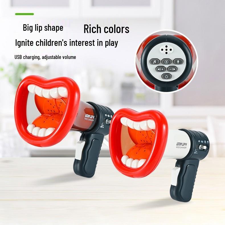 Детский USB Перезаряжаемый Игрушечный Мегафон с Изменением Голоса
