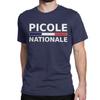 Мужская и женская футболка Nationale Picole, забавные хлопковые футболки с коротким рукавом, национальная футболка с круглым воротником, одежда больших размеров