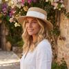British Style Satin Bow Ladies Sun Hat Wide Brim Elegant Sun Protection Hat Sun Protection Visor Cap Outdoor Activities