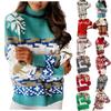 Women's Fashion Winter Christmas Knitted Long Sleeve Round-Neck Sweater