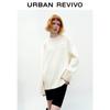 UR Women's 2024 Spring Textured Boat Neck Loose Knit Top