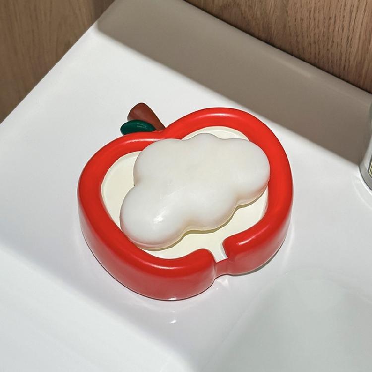 Мыльница с фруктовой тематикой для декора ванной комнаты Практичное дренажное отверстие Контейнер-коробка для мыла для столешницы в ванной Незаменимый