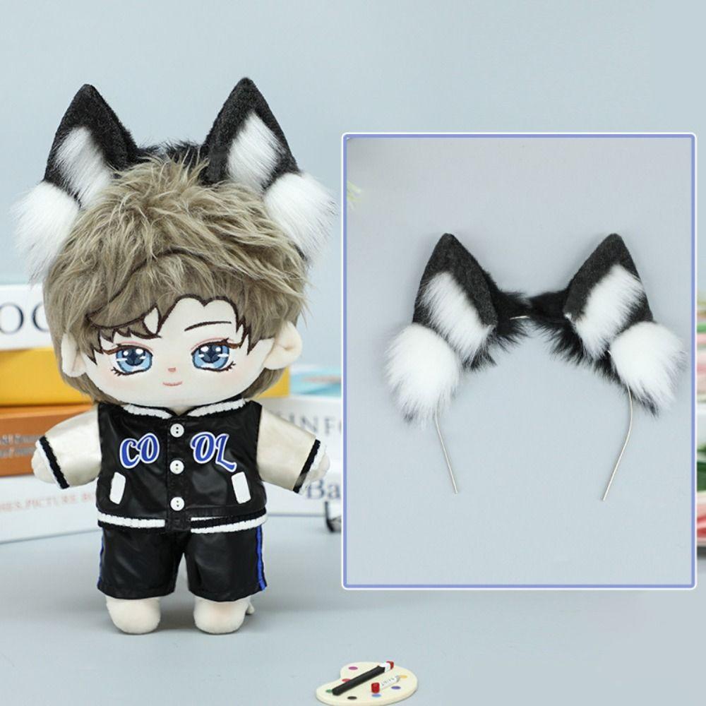 Cat Wolf Ears Idol Doll Headwear Cat Ear Hairband Headwear for Cotton Doll  Plush Doll Cosplay
