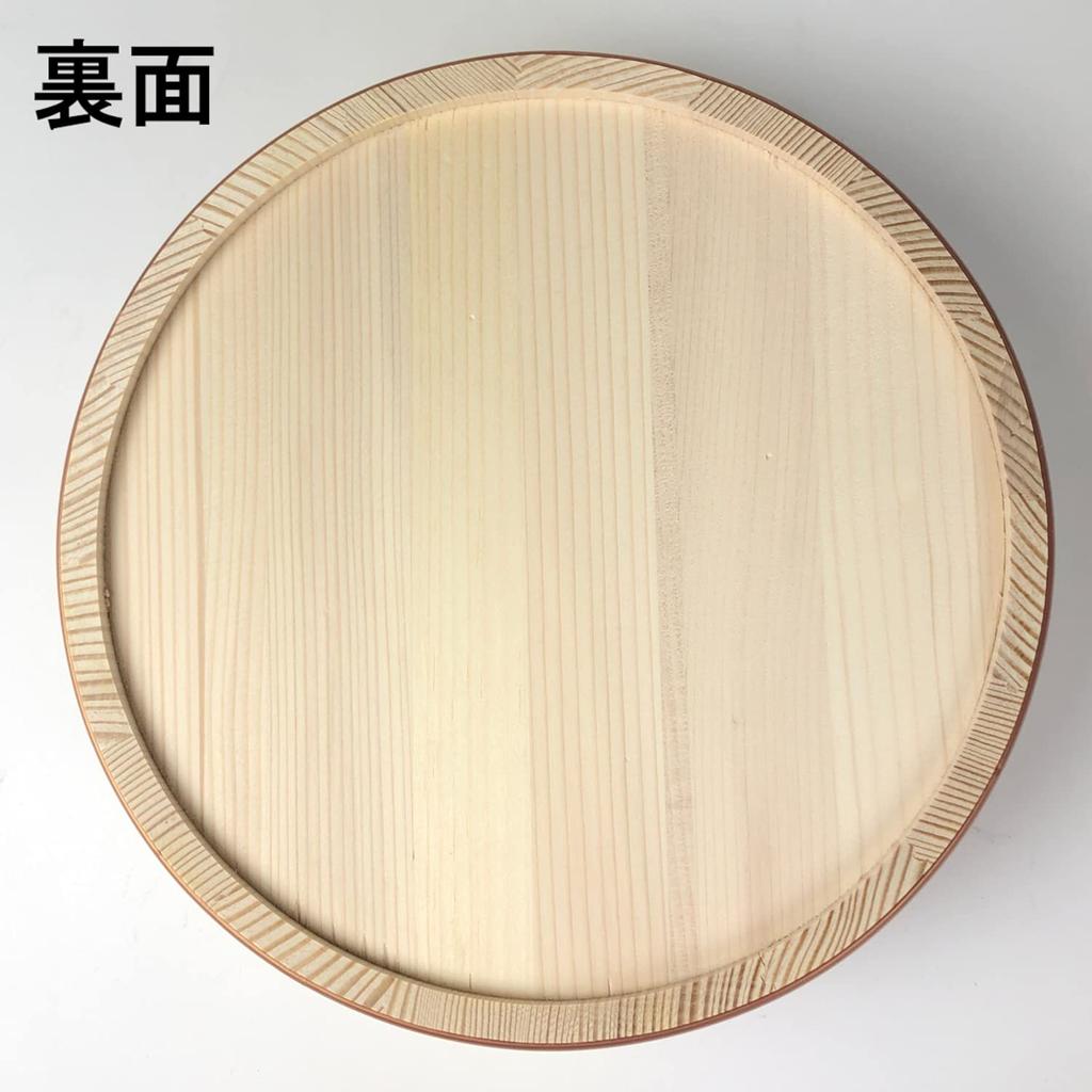 Tachibana Container Sushi Sushi Natural 27cm Wide x 27cm Deep x 3 Plastic Made in Japan Tub, Hand-Rolled Set, Wood, 8.8cm High, Approx. Cups, Band,