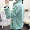 Ladies Double-sided Polar Fleece Jacket Fashion Winter Plus Velvet Thickening Warmth Short Stand-up Collar Outdoor Jacket Suitable for Women