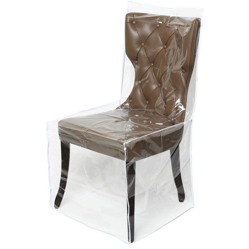Водонепроницаемый пластиковый ПВХ, прозрачный чехол для обеденного стула, защитный чехол от пыли и когтей