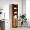 VidaXL Highboard 37.5x35x180 Cm Old Wood Engineered Wood, Cabinet, Sideboard, High Storage Cabinet, 861677