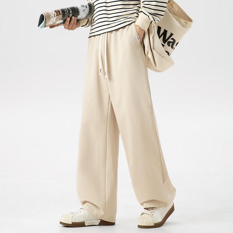 Fingercroxx Men's Heavyweight Knit Straight-Leg Casual Pants