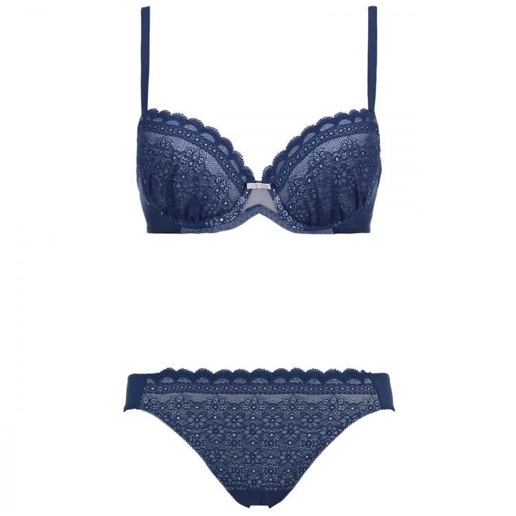 AMOSTYLE Dream Bra Light Bra Shorts Set Daisy Shower M008 F65M Размер (АМОСТИЛЬ) & (военно-морской флот)