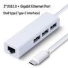 Восьмипортовый USB-хаб Type-C «восемь в одном» с сетевым портом