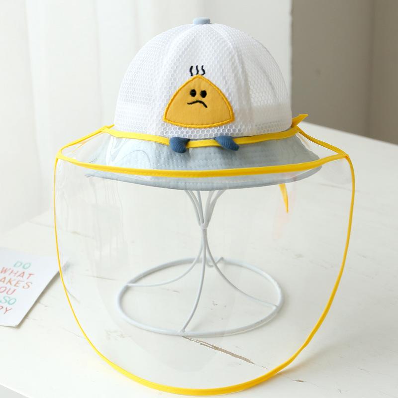 Baby hat spring autumn summer epidemic prevention protective face mask baby boys girls children anti droplet bucket hat tide