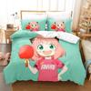 SPY×FAMILY Bedding Set Anime Anya Forger Quilt Cover Single Double Size With Pillowcase Boys Girls Bedspread
