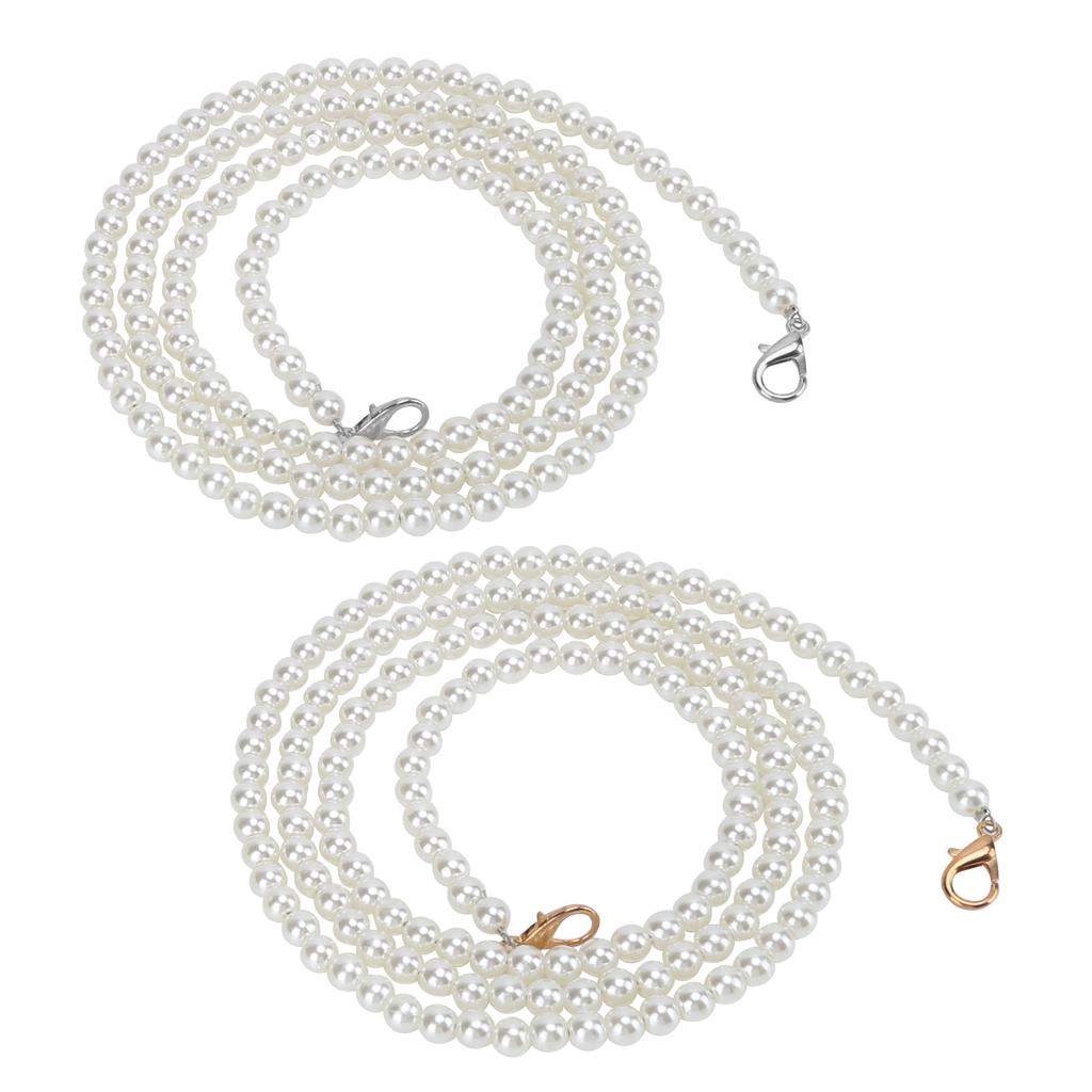 2pcs Bag Strap Silver Golden Replaceable Practical Purse Chain Accessories for Mobile Phones