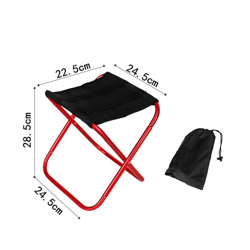 Портативный уличный табурет для пляжной рыбалки, легкий складной стул из алюминиевого сплава, кемпинга, пикника