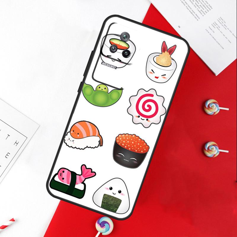 Суши Роллы Рис Кухня Еда Милый Чехол Для Xiaomi 11T 12T 13T 14T Pro 13 14 15 Ultra POCO X7 Pro X3 X5 X6 F5 F6 M6 Pro Чехол