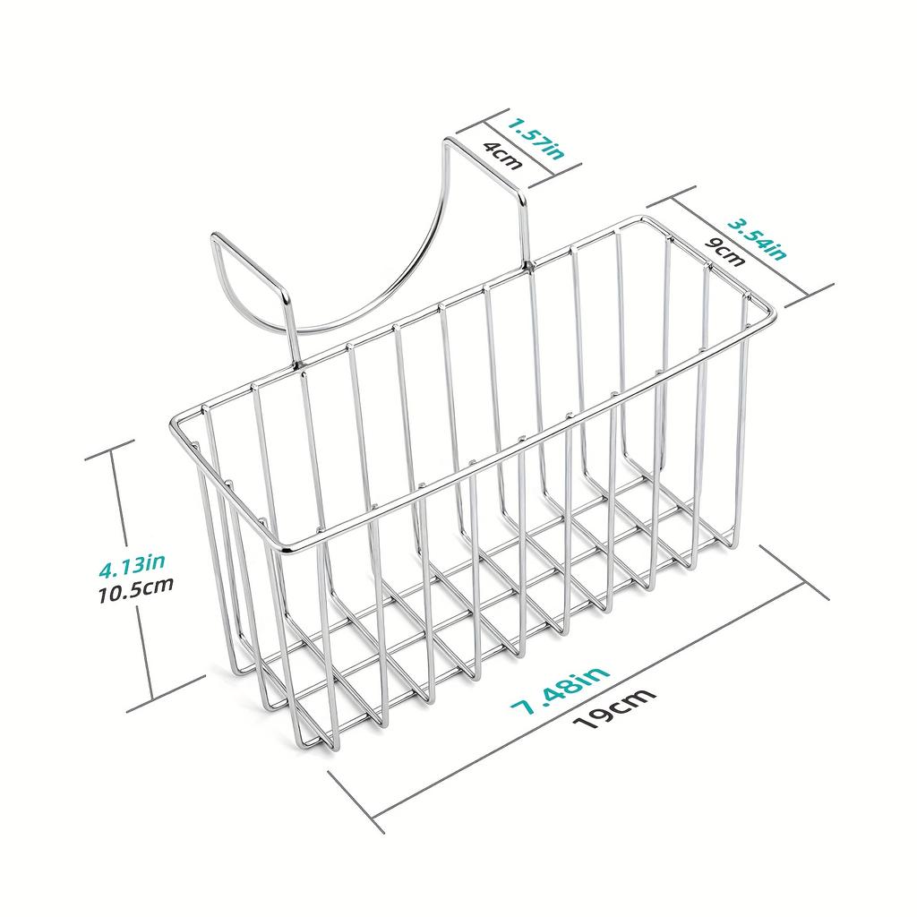 1 шт., держатель для губки для раковины, супер прочный дизайн с крючками, органайзер для кухонной раковины для салфетки для посуды, слив для жидкости для мытья посуды с мылом