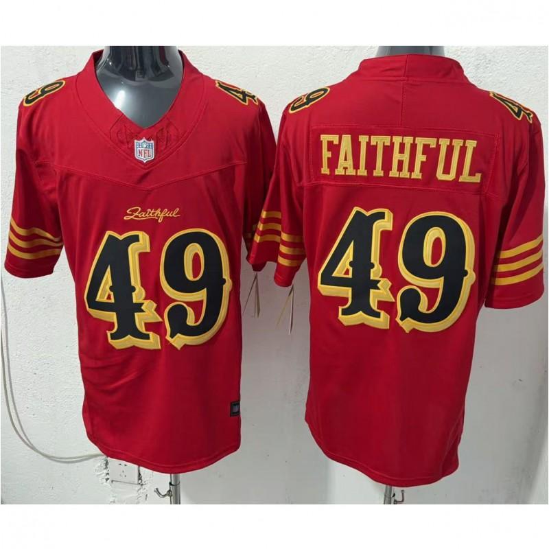 San Francisco 49ers Embroidered Football Jersey Team Apparel Men Sports Fan Wear