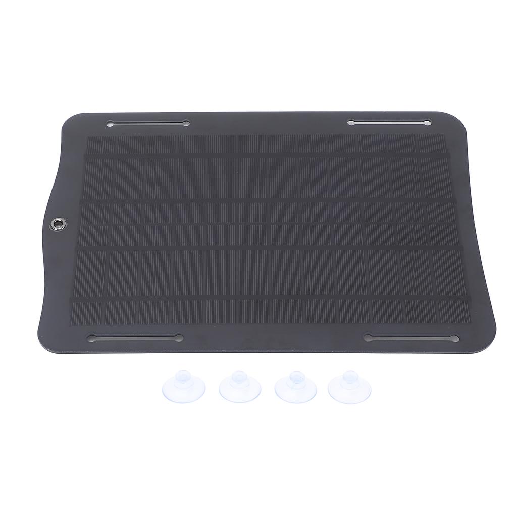 10W 5V Solar Panel Monocrystalline Silicon USB Solar Charing Panel with Suction Cups for Outdoor RV Camping Hiking