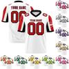 Custom Football Jerseys Personalized Printed Team Name & Number Sports Uniform For Men Women Youth