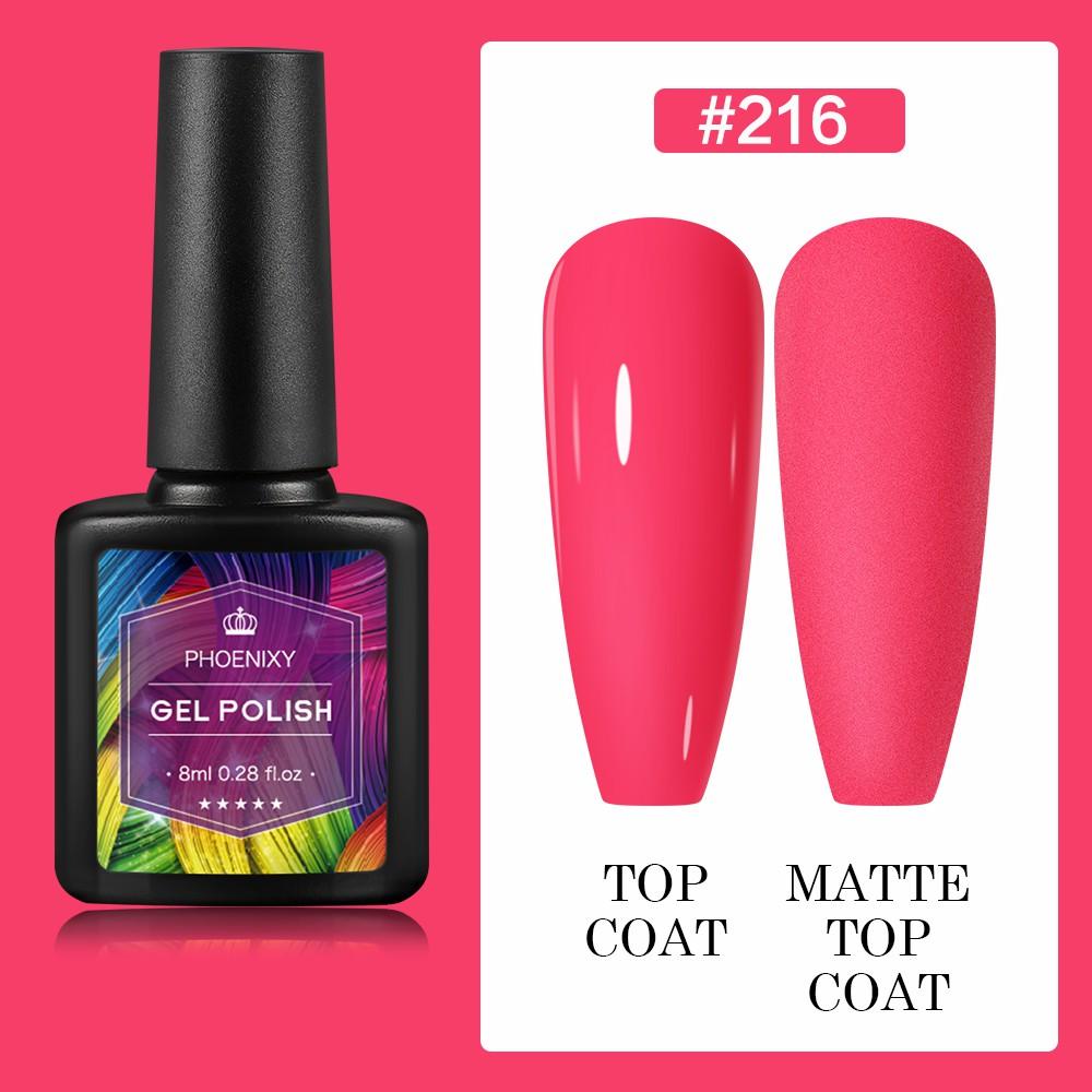 PHOENIXY 8 мл гель-лак для ногтей, полуперманентный гель, блестящий гель, отмачиваемый блестящий стартовый набор, маникюрный набор для маникюрного салона