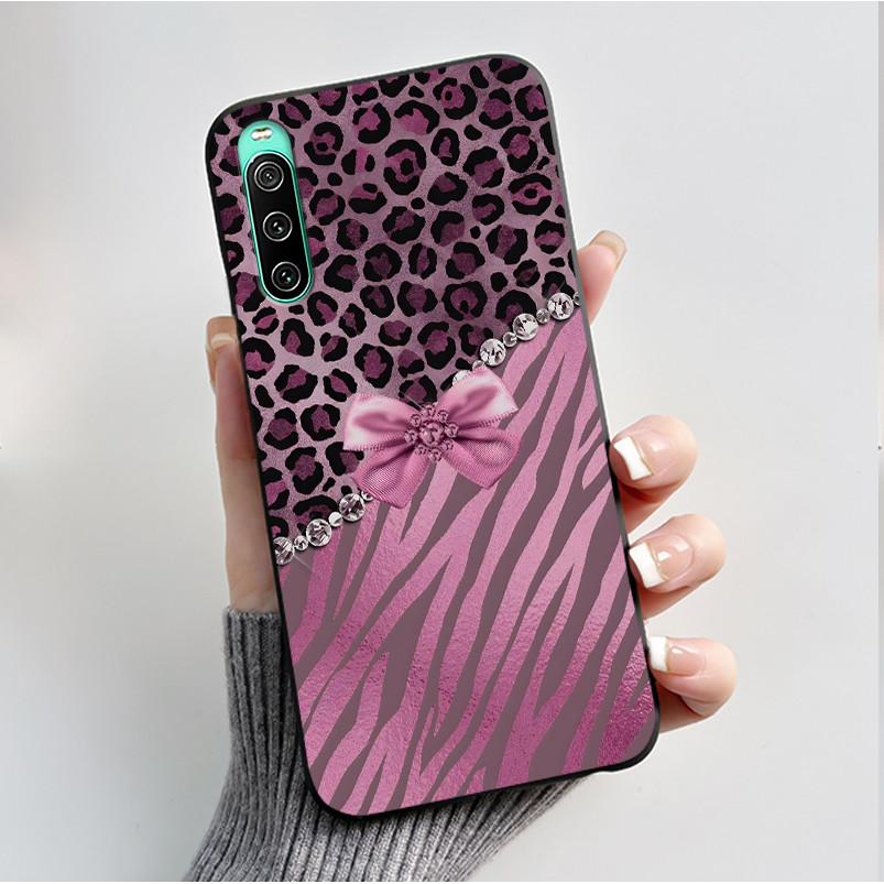 For Sony Xperia 10 VI V IV III II Case Luxury Fashion Butterfly Flowers Soft Black TPU Cover Ultrathin Shockproof Shell Fundas