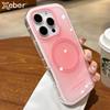 Милый Овальный Мыльный Градиентный Магнитный Чехол для iPhone 17 11 12 13 14 15 16 Pro Max Для Magsafe Конфетный Ударопрочный Мягкий Силиконовый Чехол