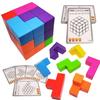 (XINBIDA) MAGCUBE Magnetic Blocks Tetris Educational Toy 3D Puzzle (Single Item)