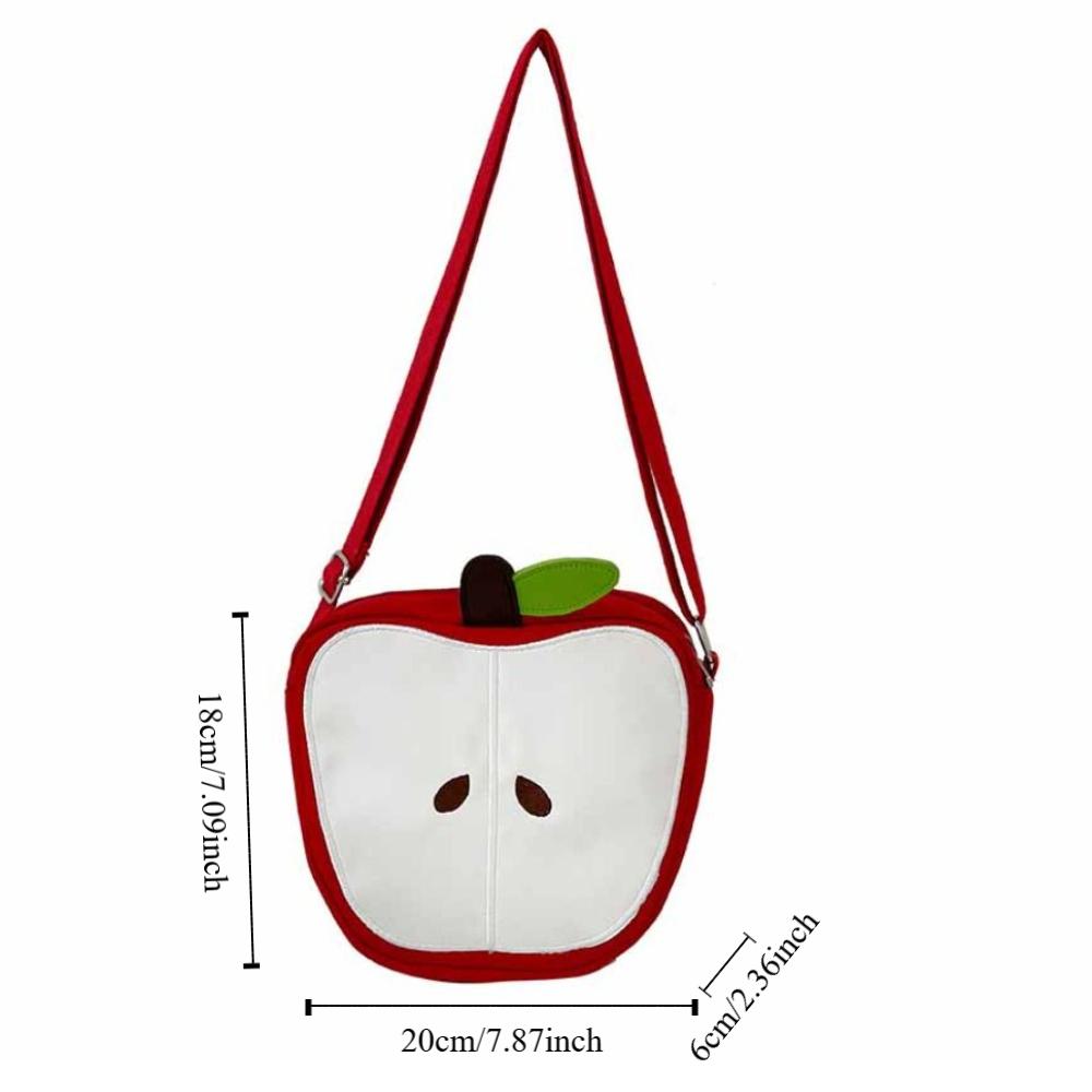 Pear Fruits Shape Crossbody Bag Harajuku Mobile Phone Pack Waterproof Funny Shoulder Bag Outdoor