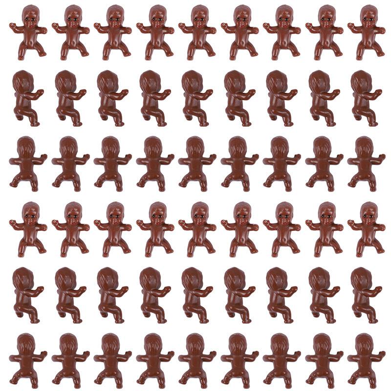 30/60Pcs Mini Plastic Babies Doll Baby Shower Favors Gender Reveal Party Decor Supplies Ice Cube Game Props Toy Gifts for Guests