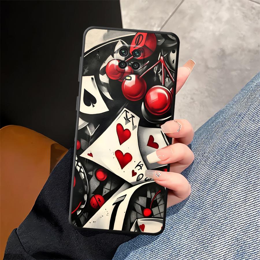 Чехол-футляр для телефона с рисунком гриба для покера для Xiaomi Redmi Note 14 13 Pro Plus 14C A3 12 11 9 8 7 12C 13C 10 A4 A5 K80 A1 K40 A2 A1