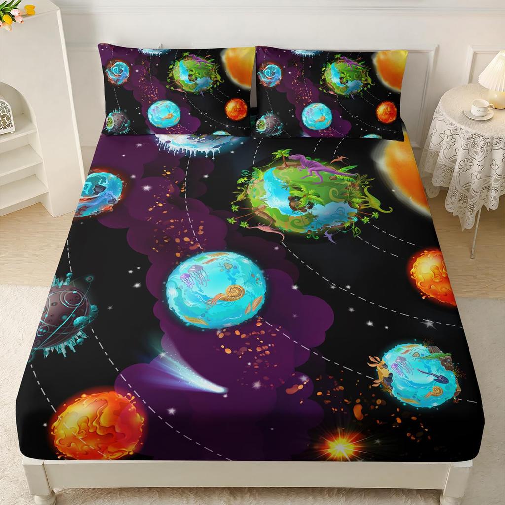 Простыня с рисунком личности для геймпада, трехкомпонентная, с цифровой печатью, трехкомпонентная простыня, детская, взрослая