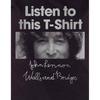 Женская/женская футболка John Lennon Listen Lady