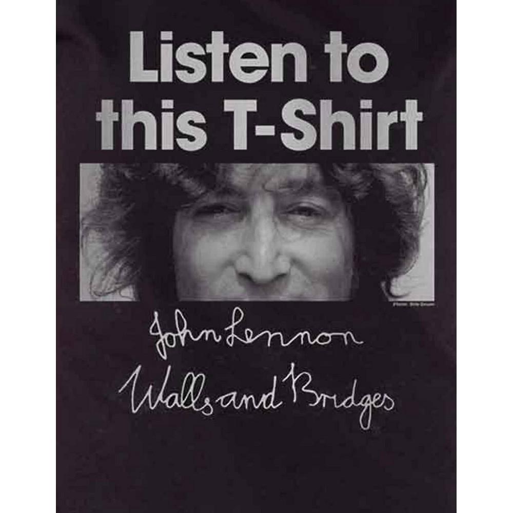 Женская/женская футболка John Lennon Listen Lady