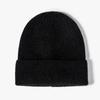 Wool hat Men's outdoor beanie Black winter women's cold hat Dome thermal ear protector Knitted hat