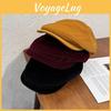 Solid Classic Corduroy Color Beret Cap With Warmth Sunshade For Gift Winter